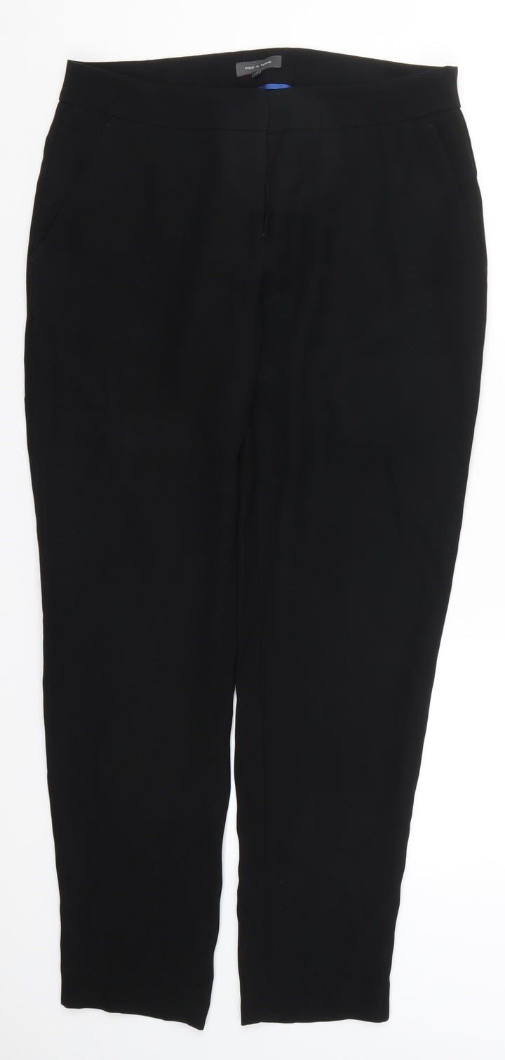 Pied A Terre Womens Black   Trousers  Size 12 L30 in