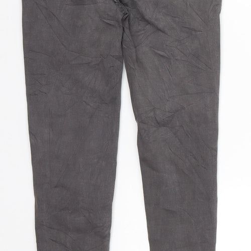 Elegants Deluxe Womens Grey  Denim Skinny Jeans Size 8 L25 in