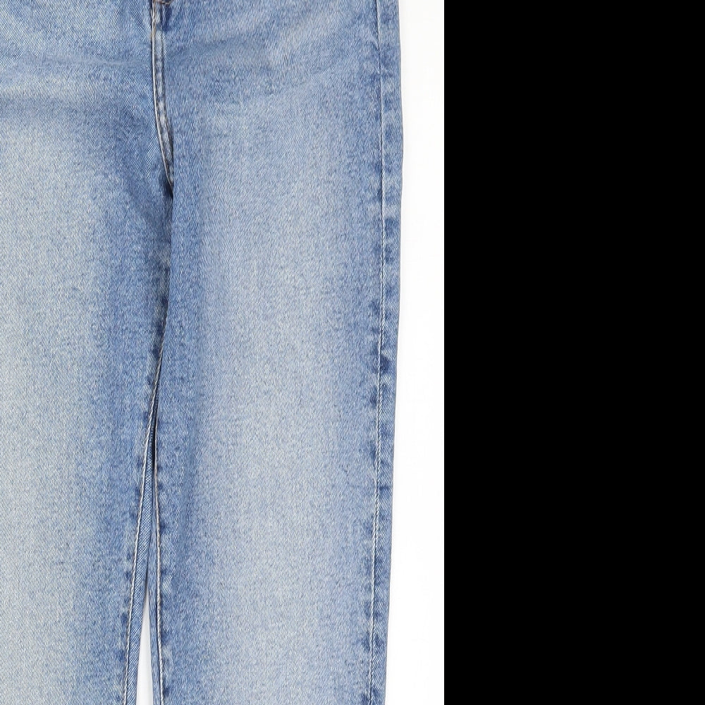 Marks and Spencer Womens Blue  Denim Mom Jeans Size 27 in L27 in
