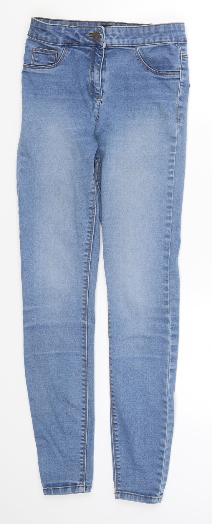 Preworn Womens Blue  Denim Skinny Jeans Size 8 L26.5 in