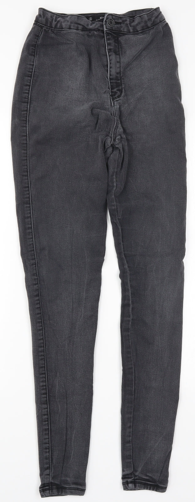 Missguided Womens Grey Denim Skinny Jeans Size 10 L31 in
