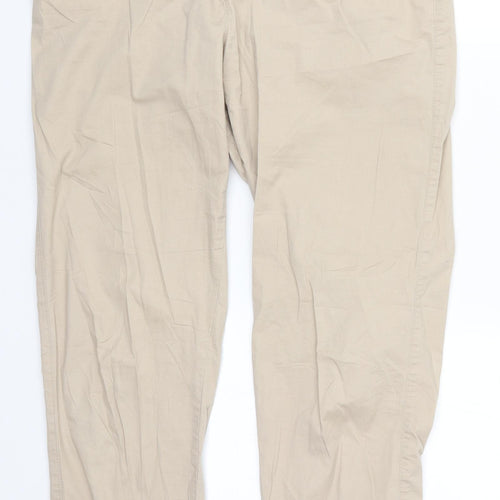 Yessica Womens Beige   Trousers  Size 12 L28 in