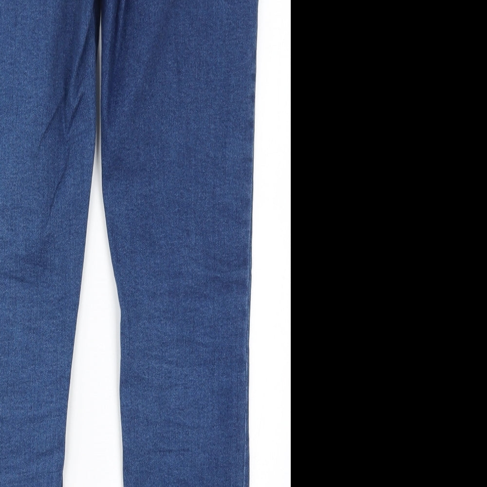 M&Co Womens Blue  Denim Skinny Jeans Size 12 L28.5 in