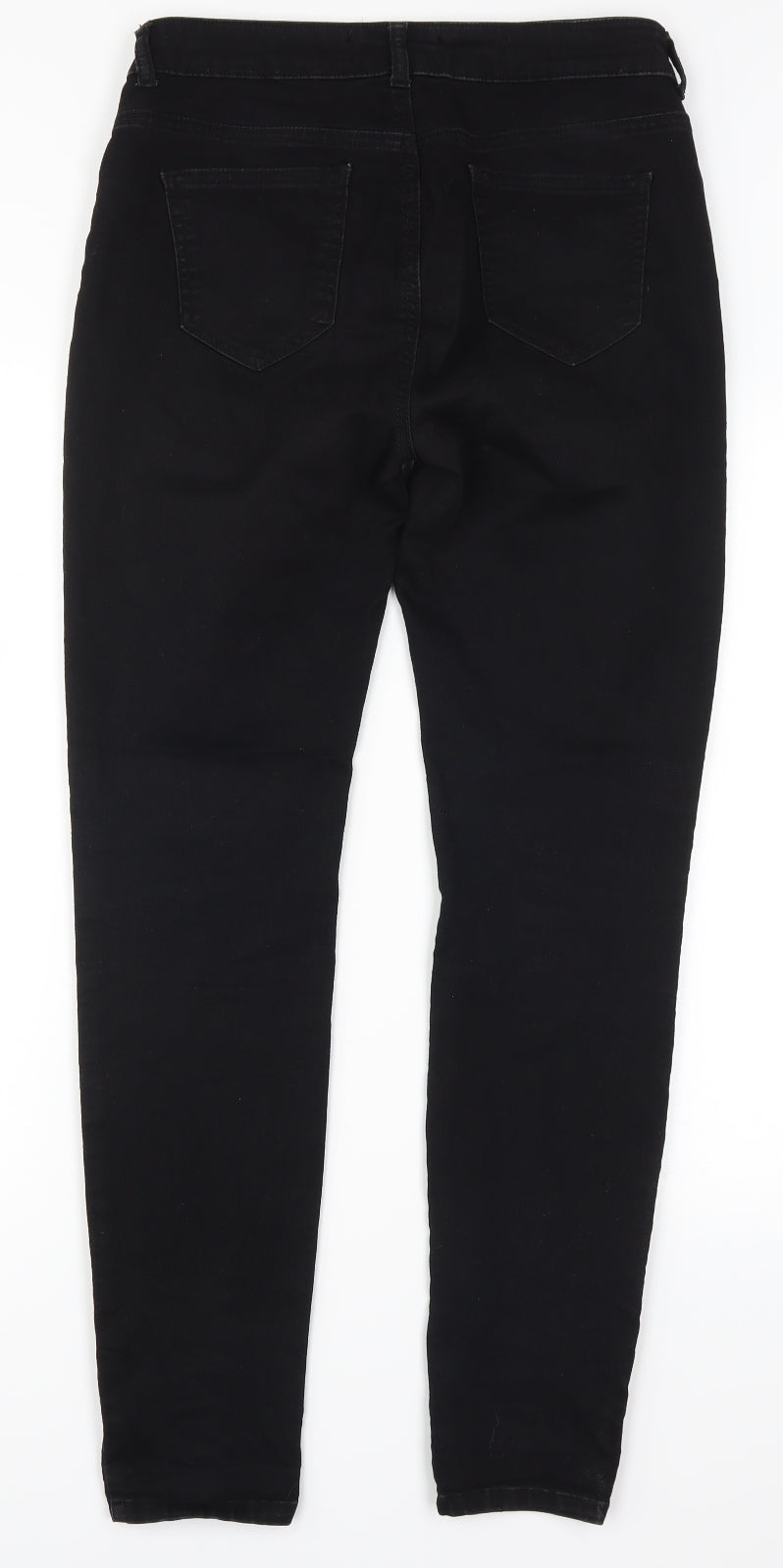 Wallis Womens Black  Denim Skinny Jeans Size 10 L30 in