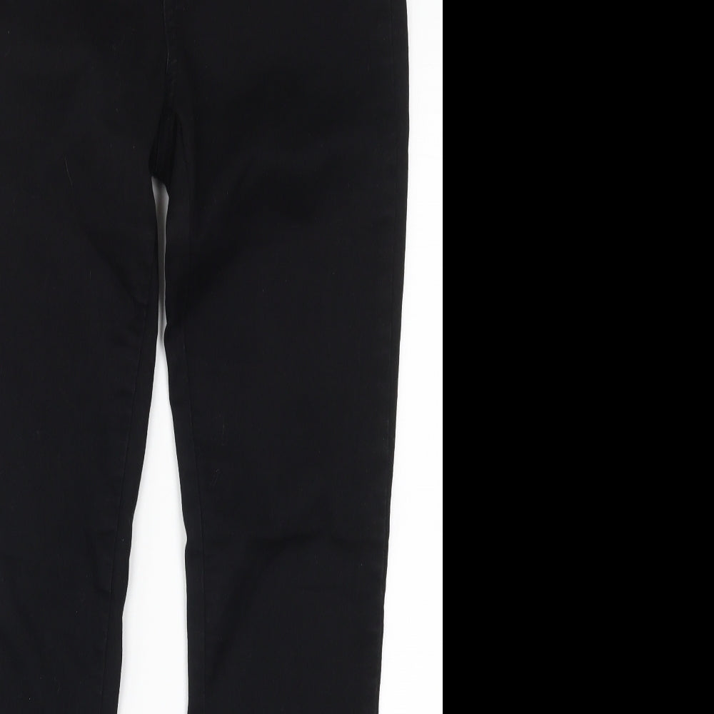 Wallis Womens Black  Denim Skinny Jeans Size 10 L30 in