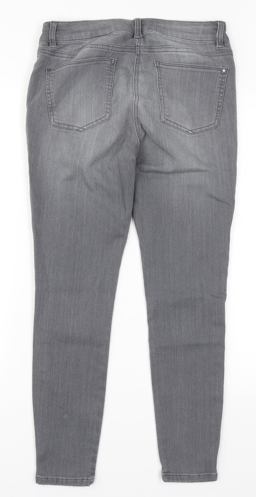 TU Womens Grey  Denim Skinny Jeans Size 12 L26 in