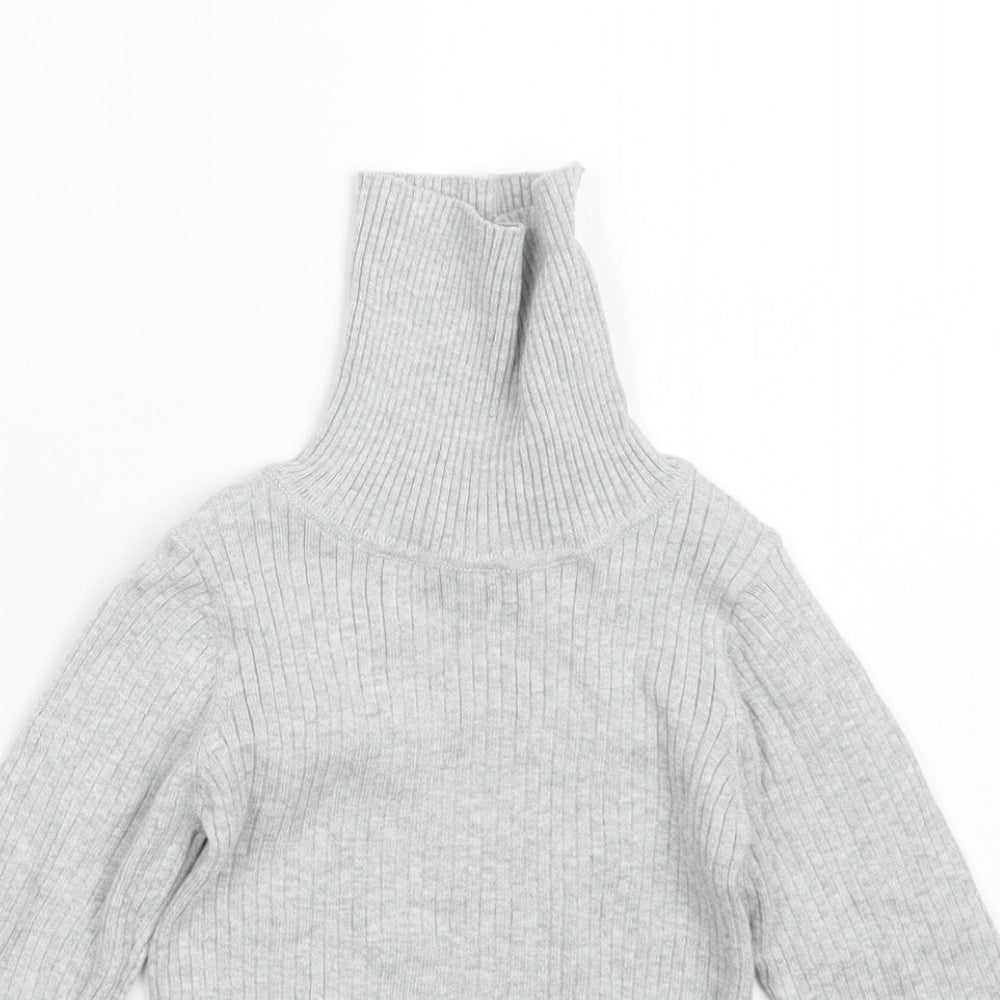 NEXT Girls Grey   Pullover Jumper Size 3-4 Years