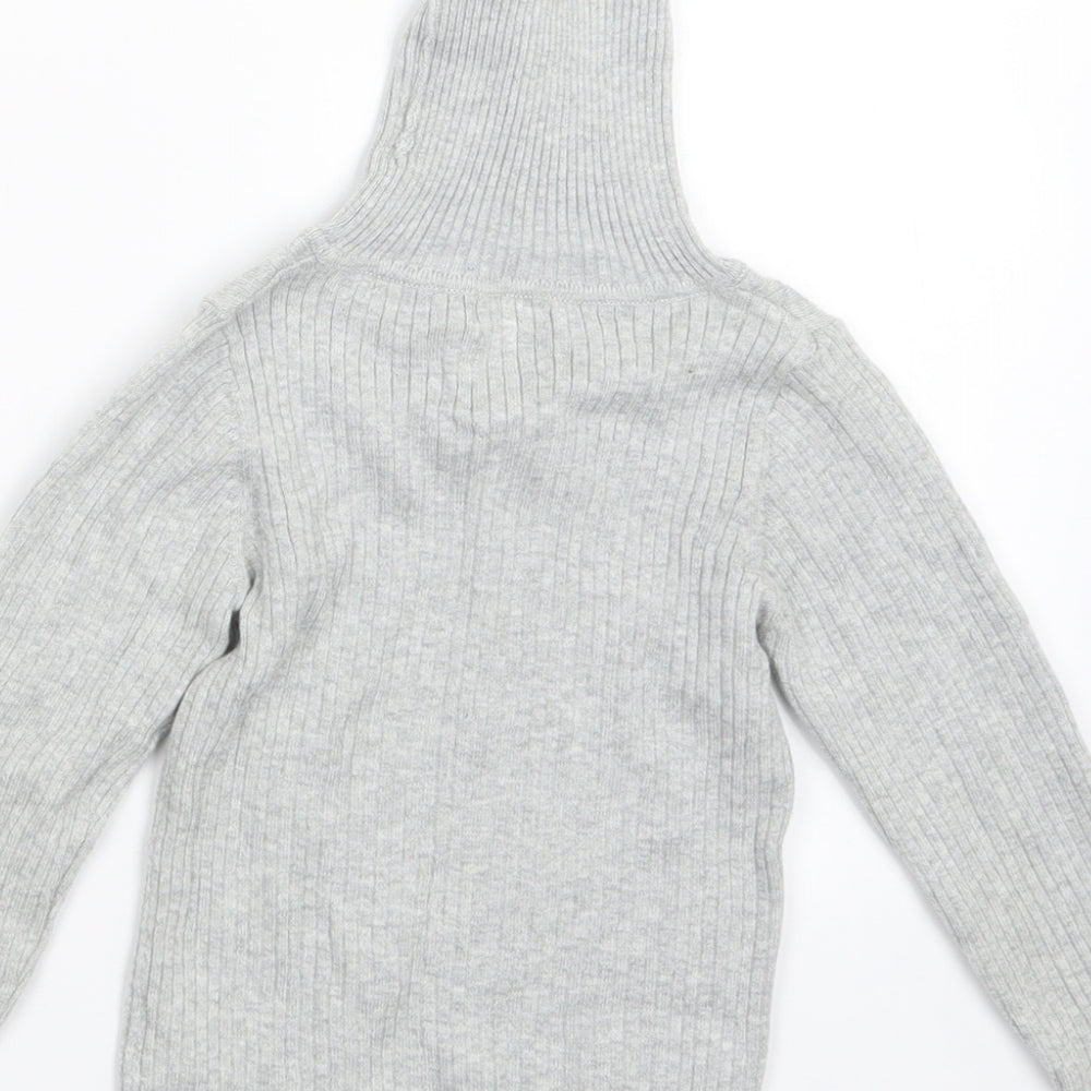 NEXT Girls Grey   Pullover Jumper Size 3-4 Years
