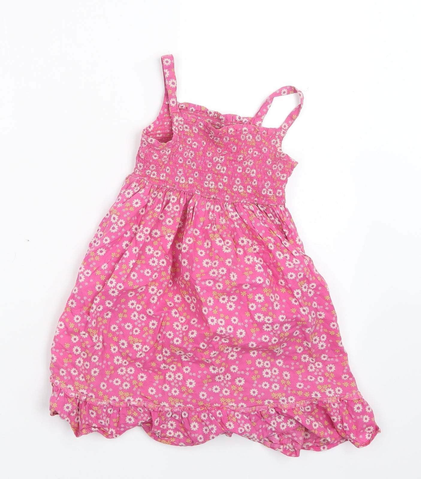 Marks and Spencer Girls Pink Floral  T-Shirt Dress  Size 3-4 Years