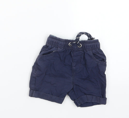 Front view of George Blue Cropped Trousers, size 12-18, Months
