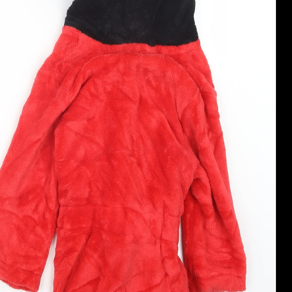 George Boys Red Geometric  Babydoll Robe Size 18-24 Months