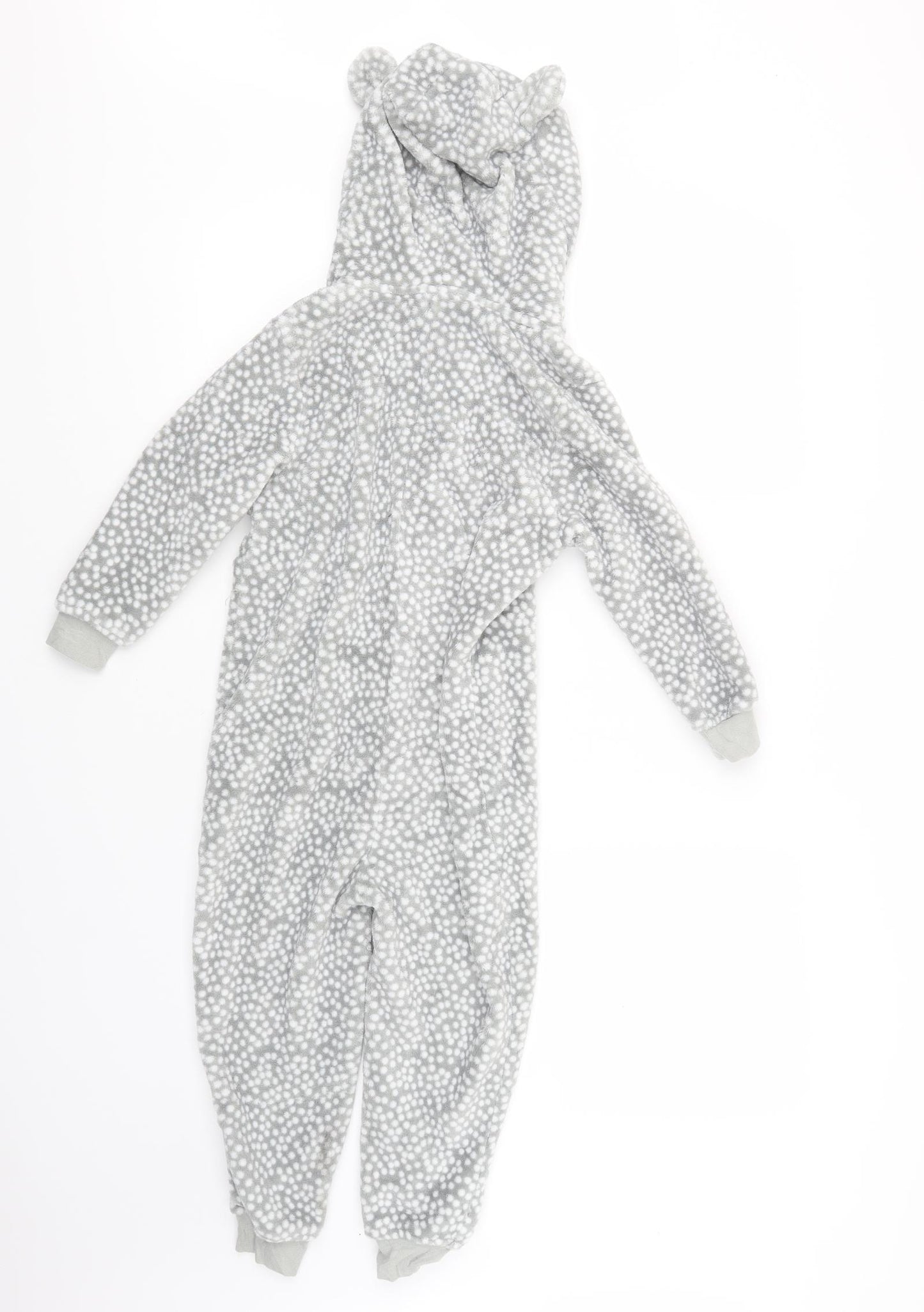 NEXT Girls Grey Polka Dot  Top One Piece Size 5 Years