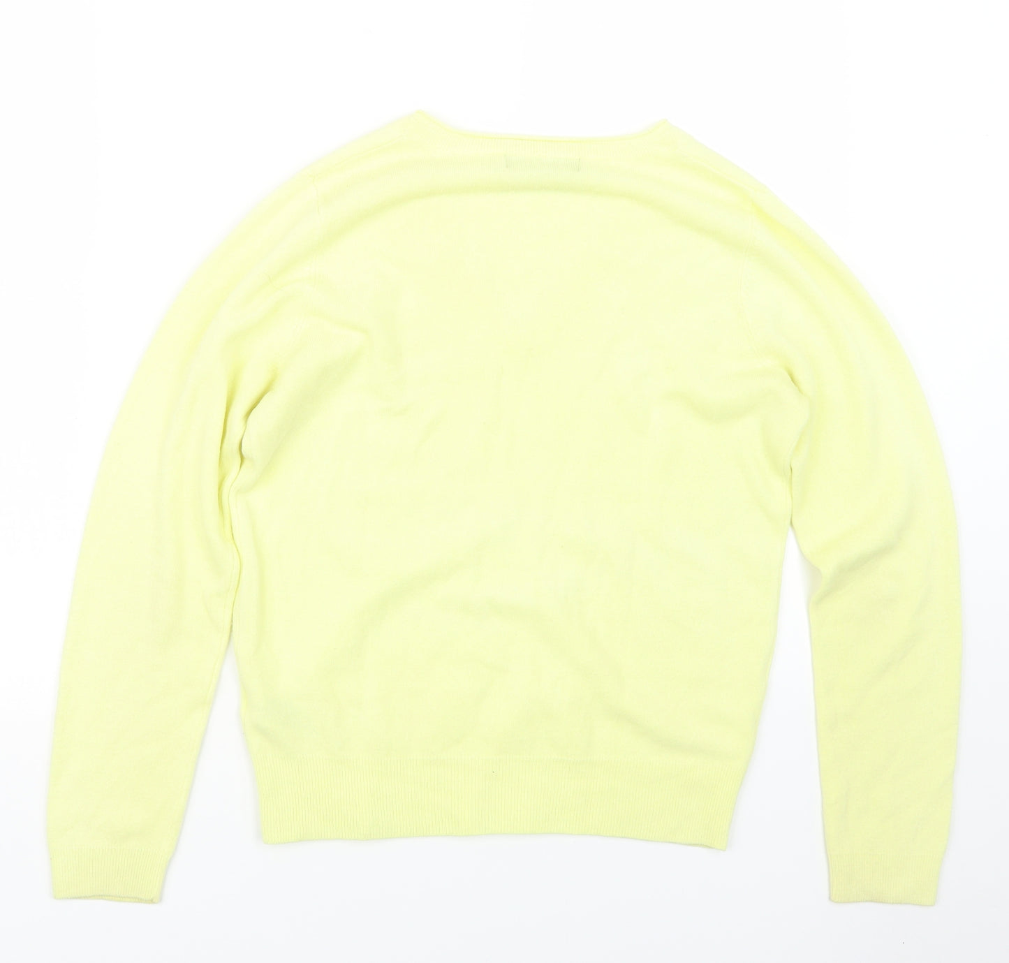 Marks and Spencer Womens Yellow  Knit Pullover Jumper Size 10