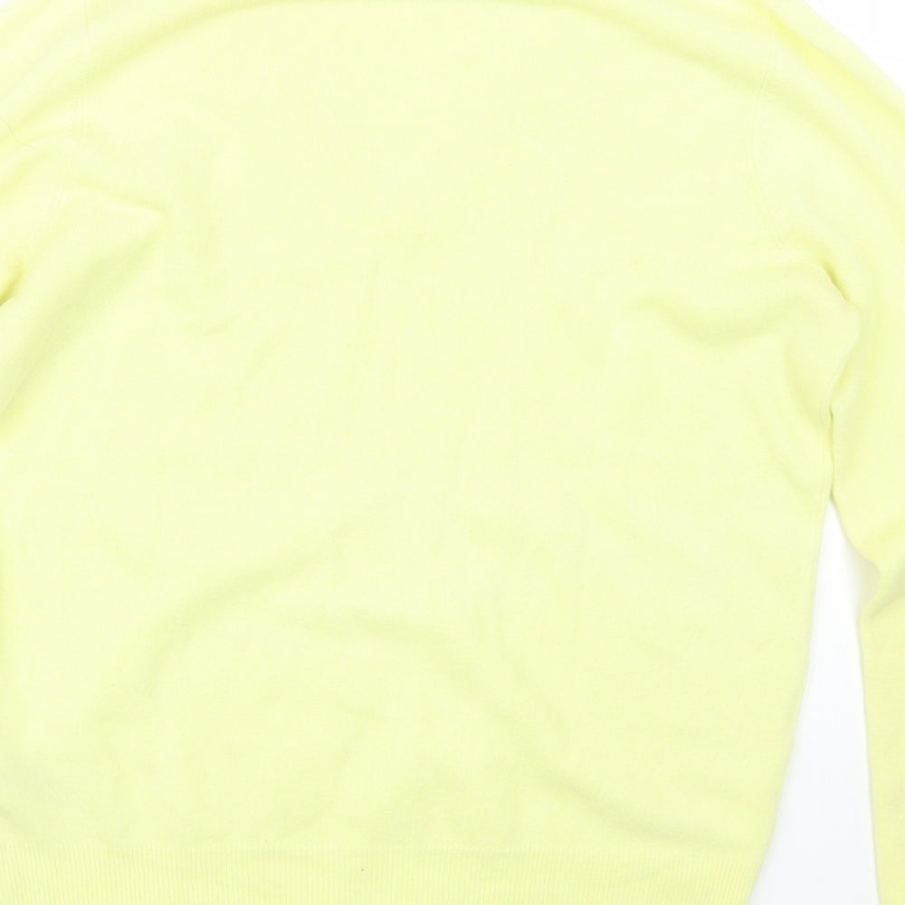 Marks and Spencer Womens Yellow  Knit Pullover Jumper Size 10