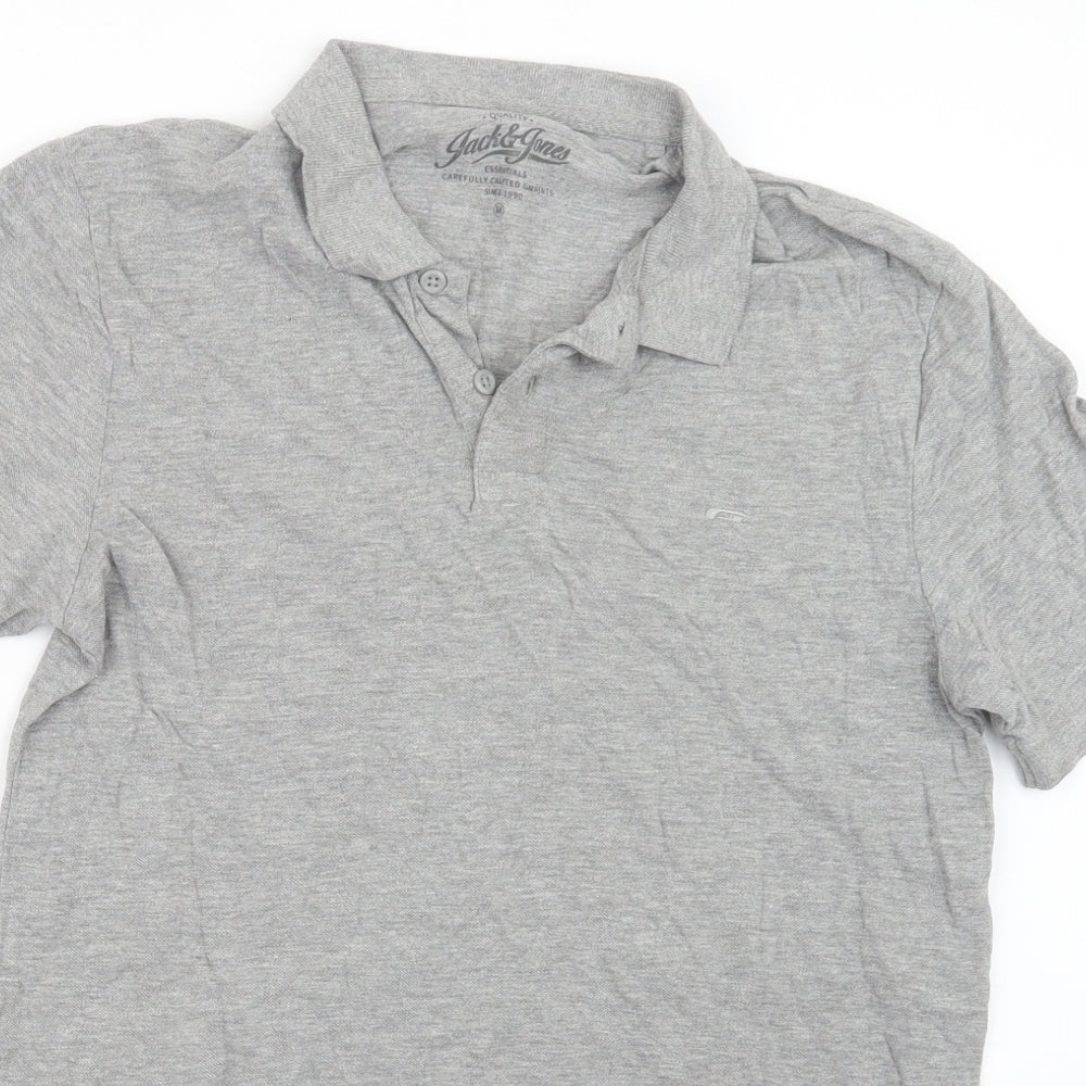 JACK & JONES Mens Grey    Polo Size M