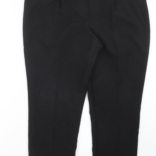 M&Co Womens Black   Trousers  Size 16 L27 in