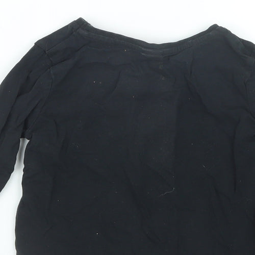 TU Girls Black   Basic T-Shirt Size 2-3 Years