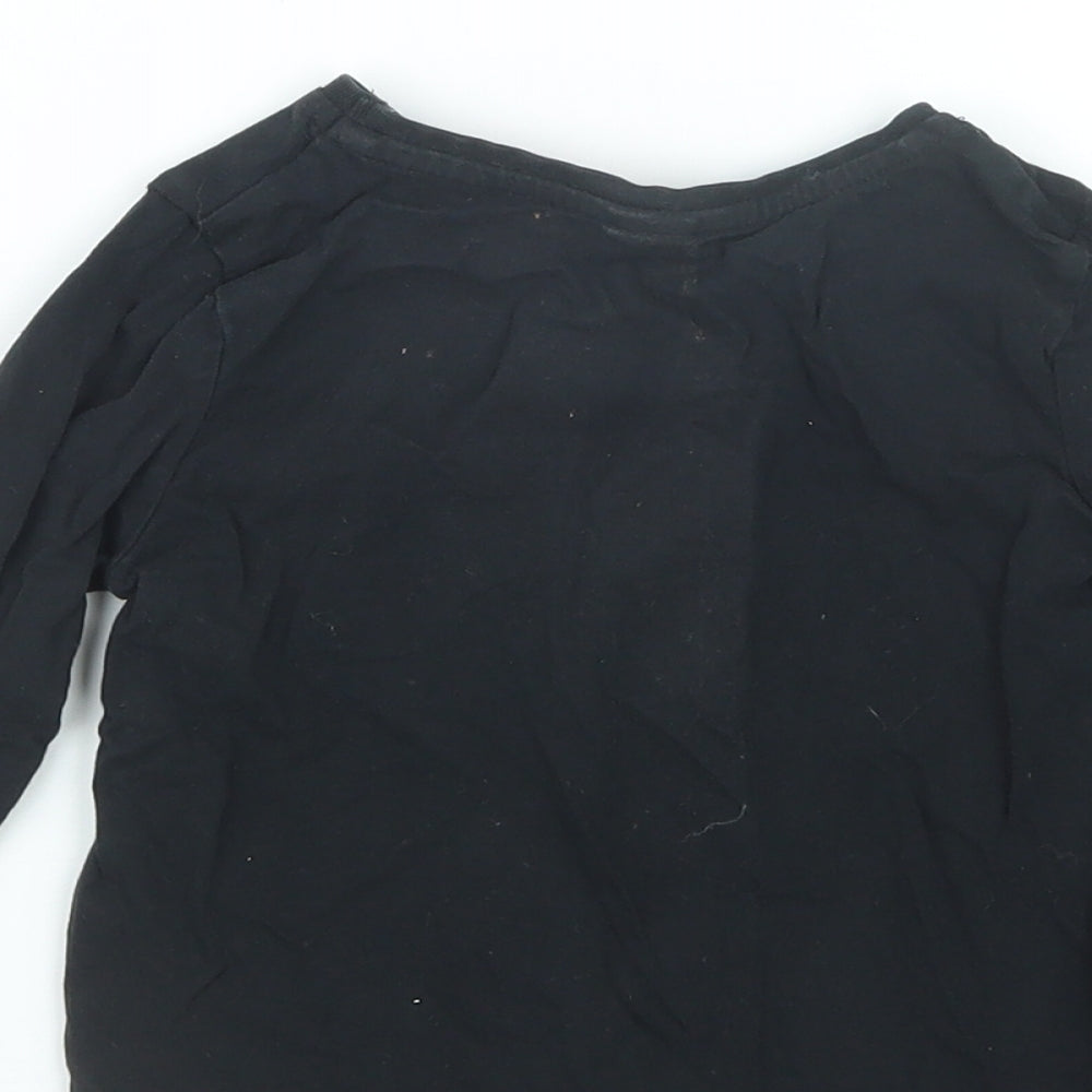 TU Girls Black   Basic T-Shirt Size 2-3 Years