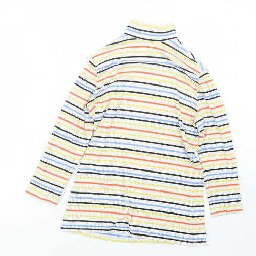 George Womens Blue Striped  Basic T-Shirt Size 12
