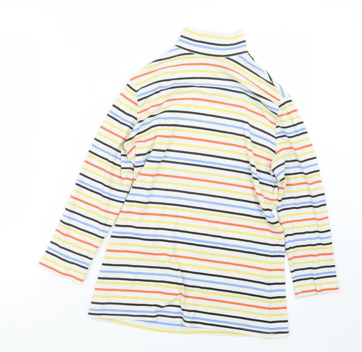 George Womens Blue Striped  Basic T-Shirt Size 12