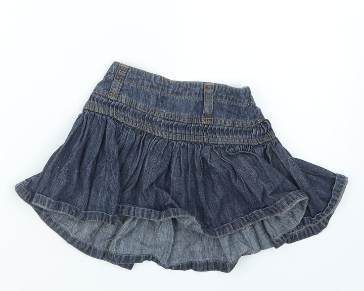 Adams Kids Girls Blue Denim A-Line Skirt Size 3 Years