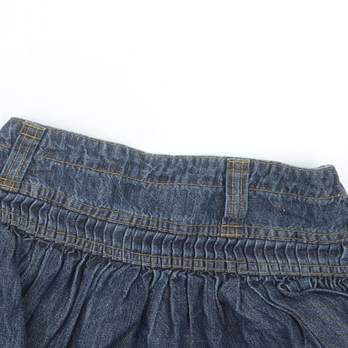 Adams Kids Girls Blue  Denim A-Line Skirt Size 3 Years