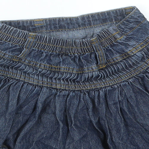 Adams Kids Girls Blue  Denim A-Line Skirt Size 3 Years