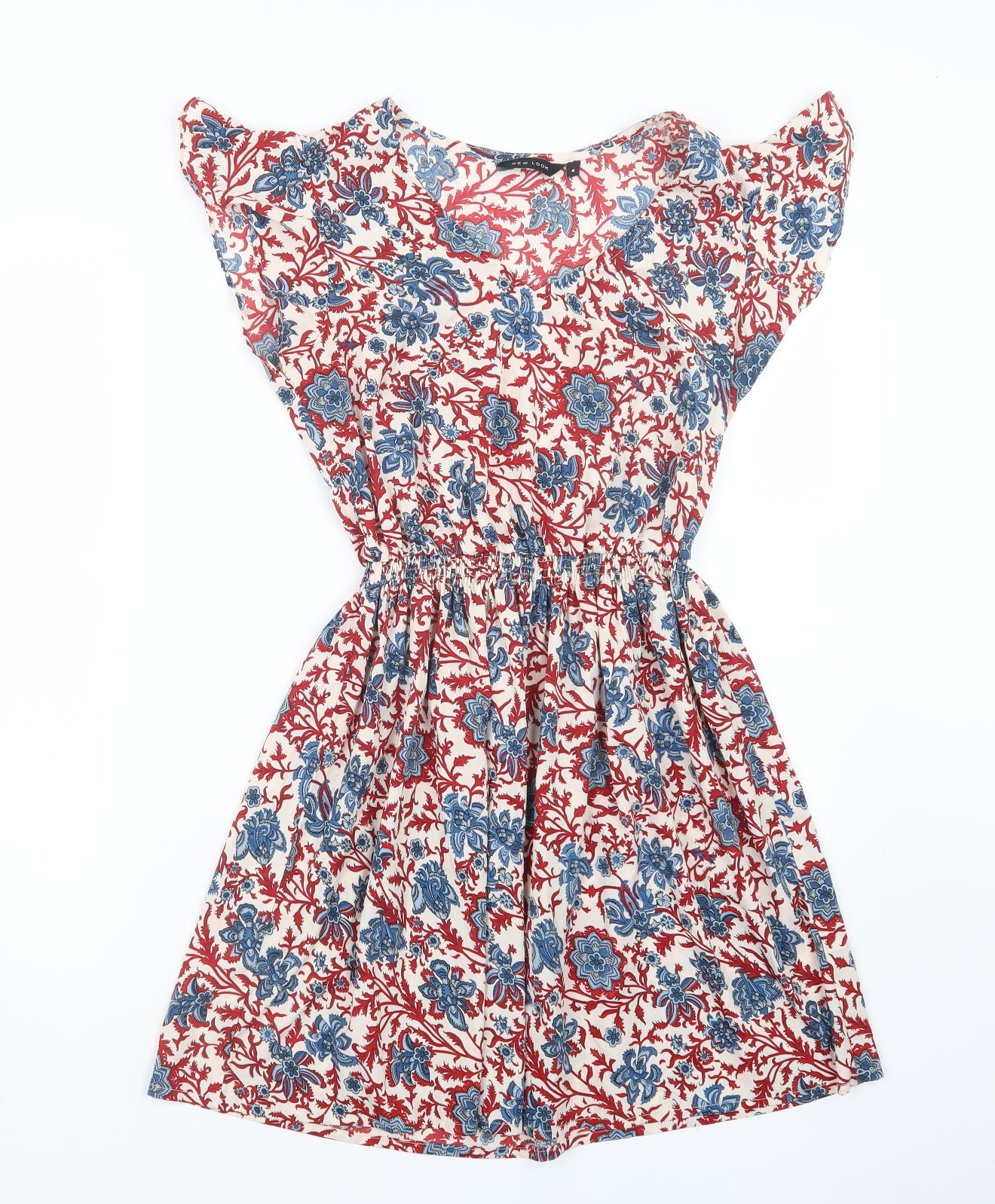 New Look Womens Red Geometric  Mini  Size 8