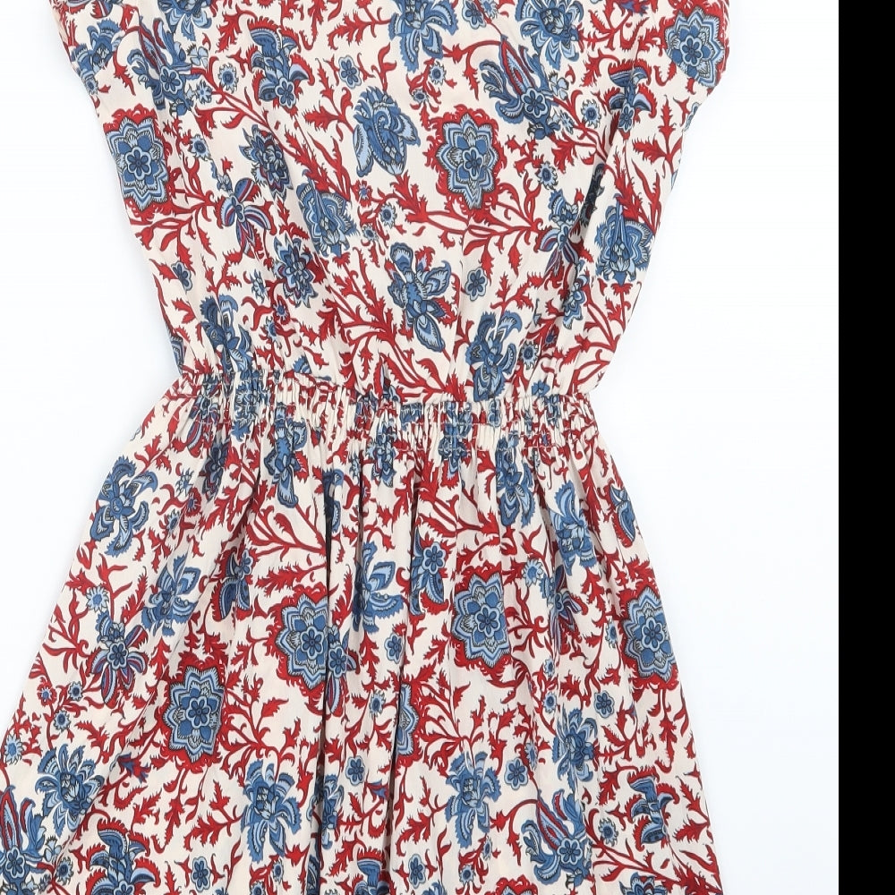 New Look Womens Red Geometric  Mini  Size 8