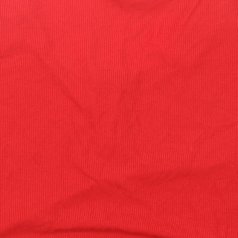 Primark Womens Red   Cropped T-Shirt Size 10