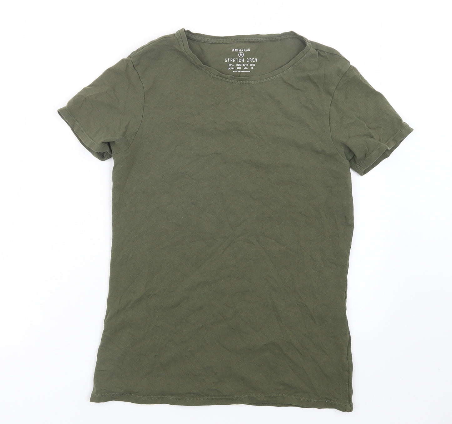 Primark Womens Green   Basic T-Shirt Size 12