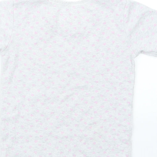 Primark Girls Grey Geometric  Top Pyjama Top Size 3-4 Years