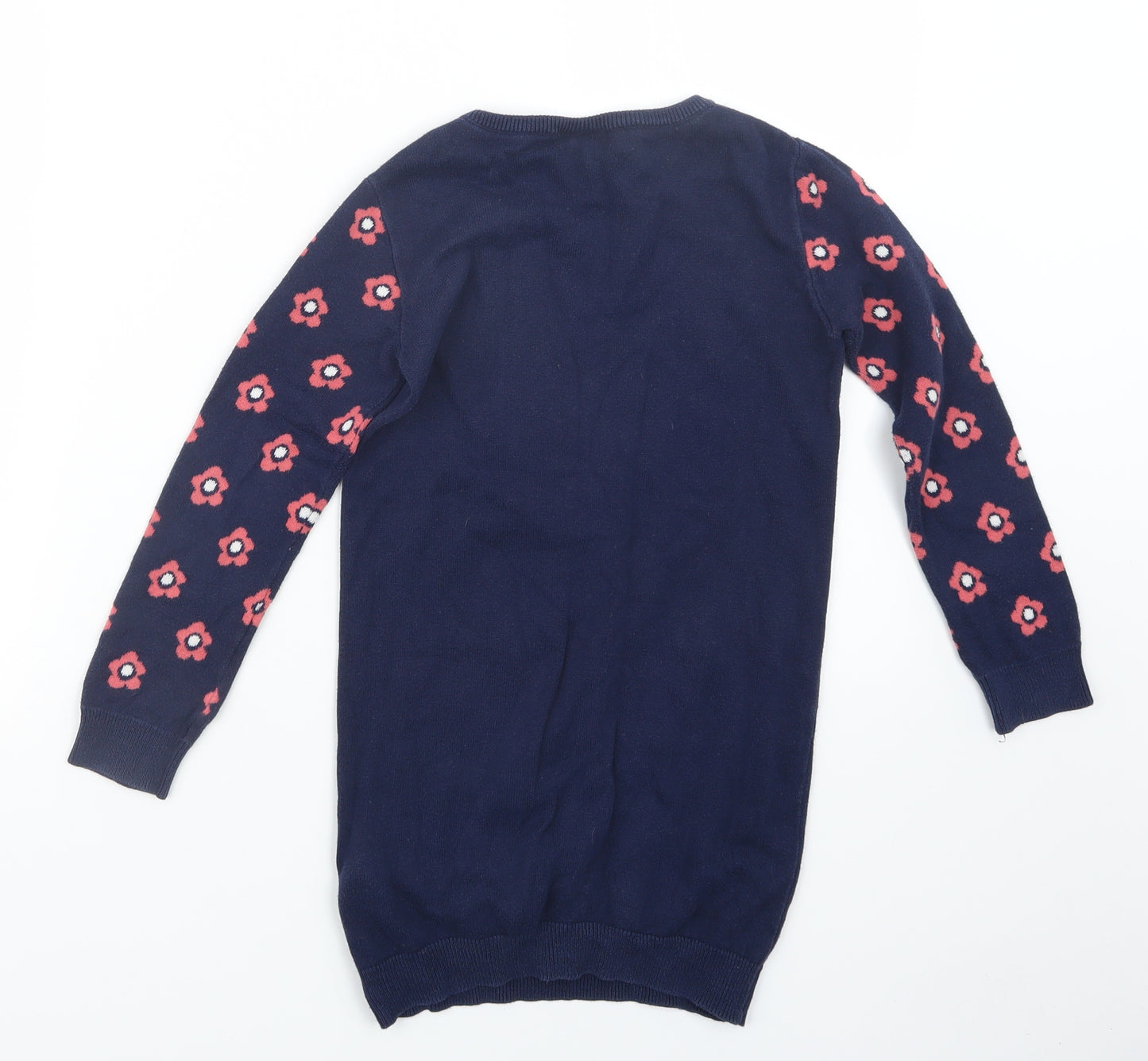 Peppa Pig Girls Blue  Knit Pullover Jumper Size 6-7 Years  - Peppa Pig