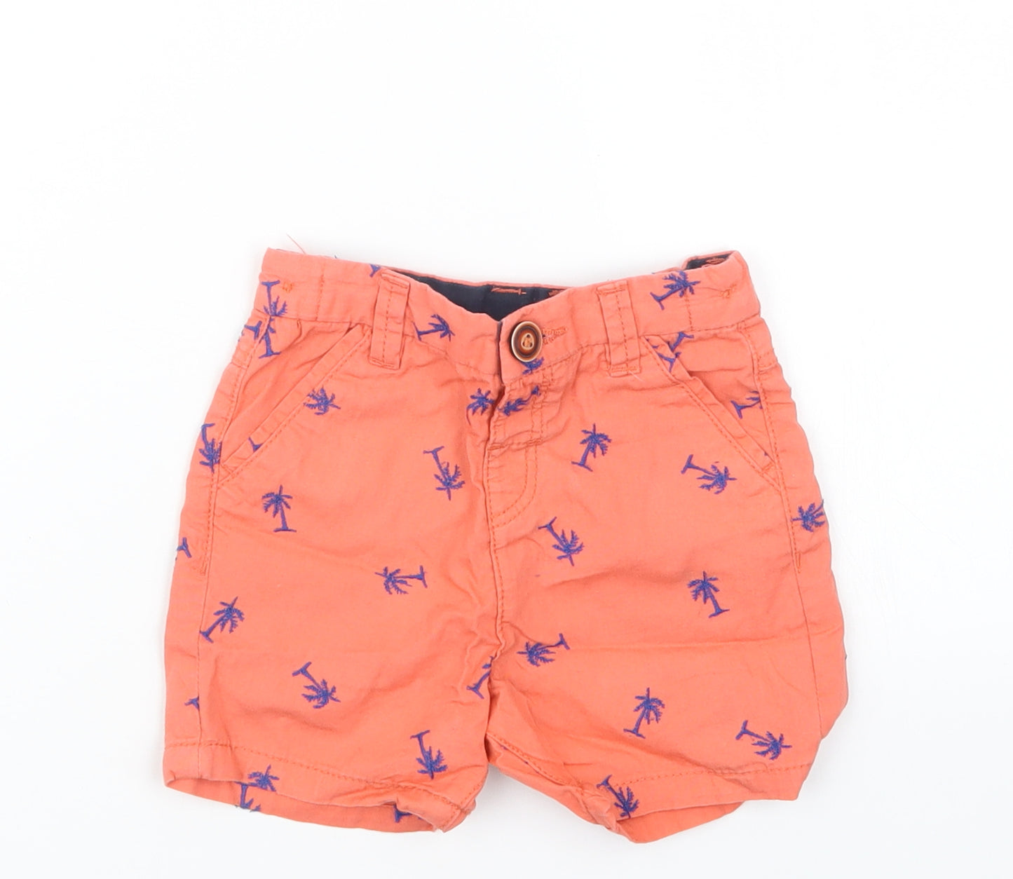 George Boys Orange   Cropped Trousers Size 12-18 Months