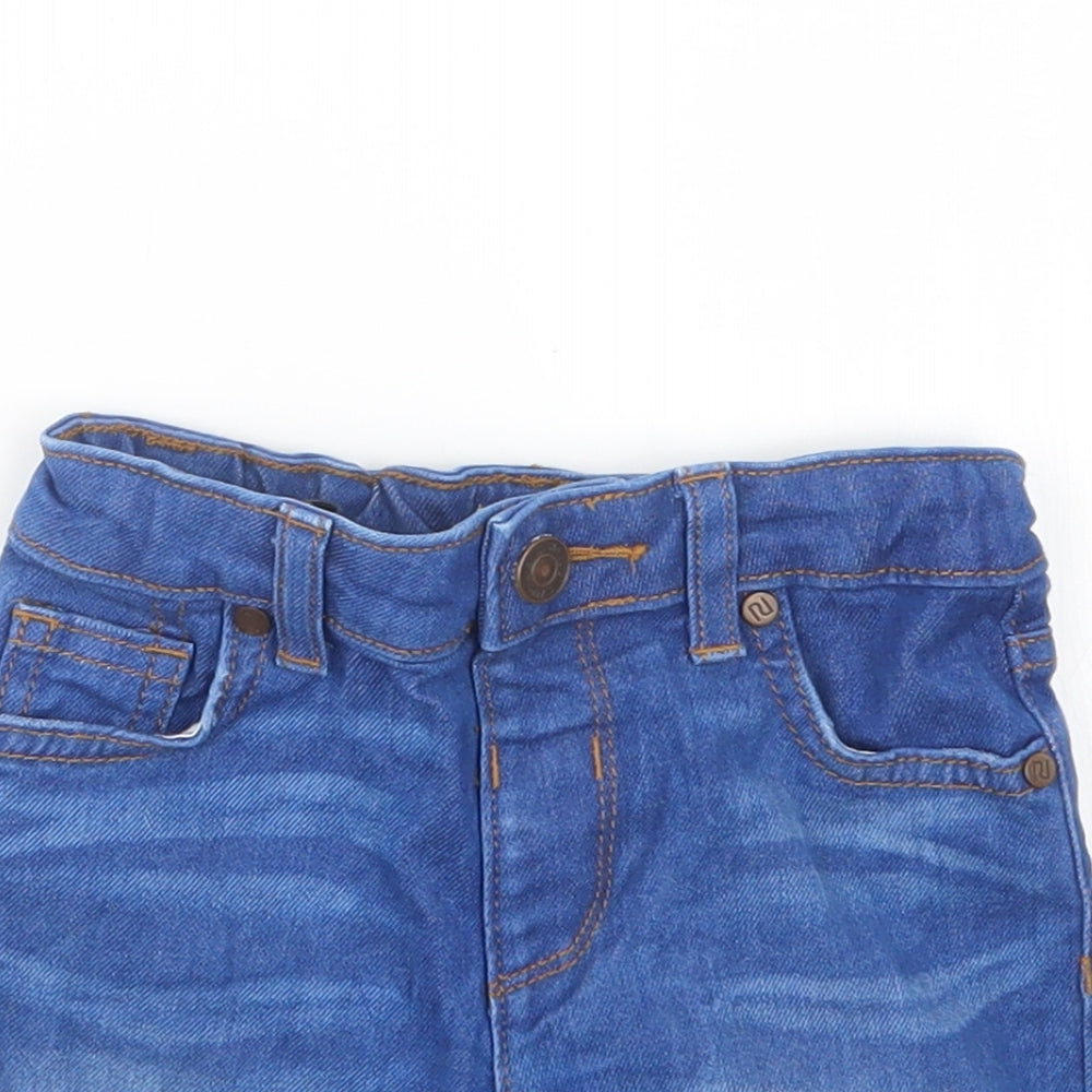 River Island Boys Blue  Denim Cropped Jeans Size 12-18 Months