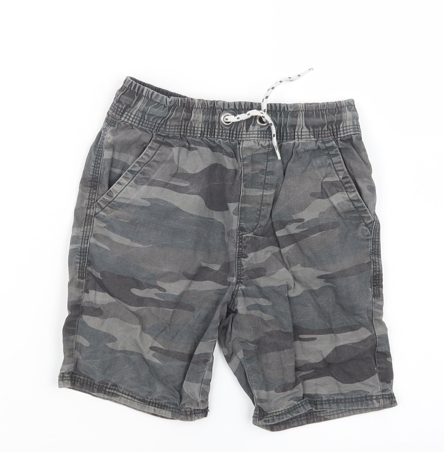 George Boys Grey Camouflage  Cropped Trousers Size 5-6 Years