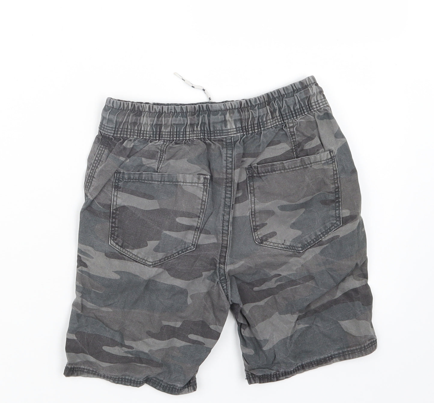 George Boys Grey Camouflage  Cropped Trousers Size 5-6 Years