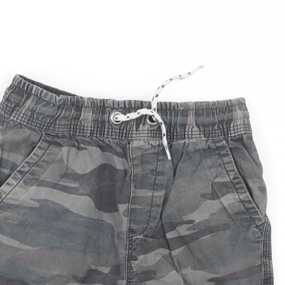 George Boys Grey Camouflage  Cropped Trousers Size 5-6 Years