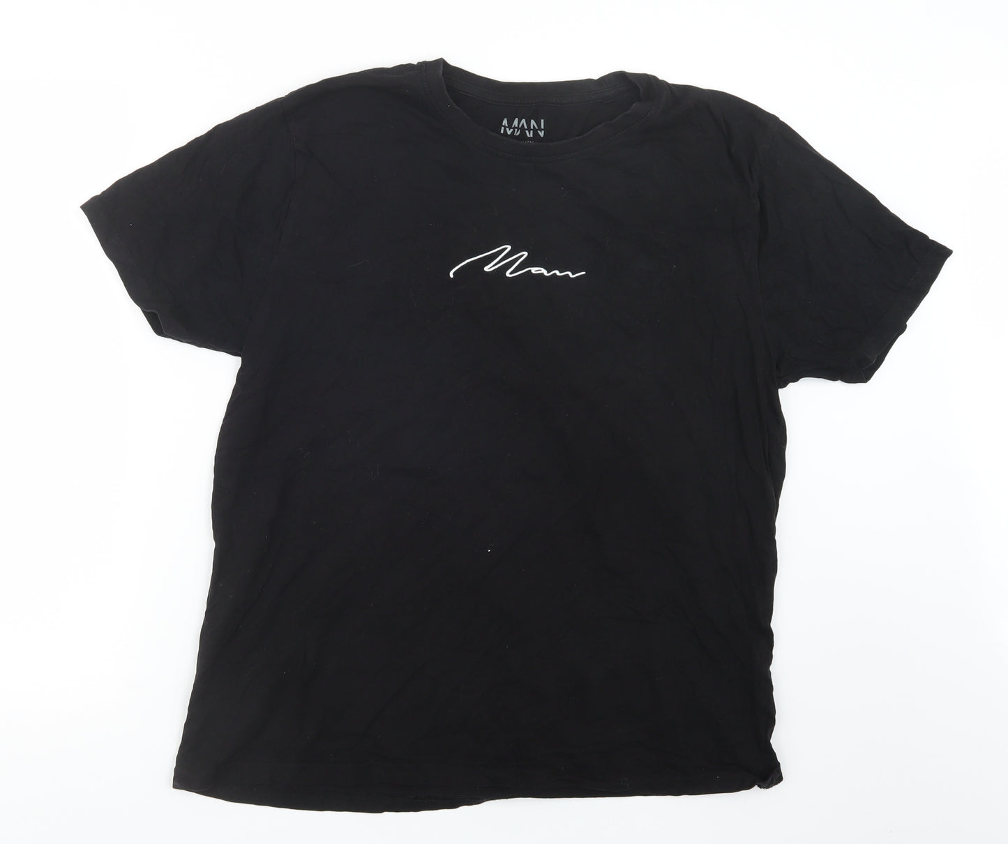 Boohoo Mens Black    T-Shirt Size 2XL