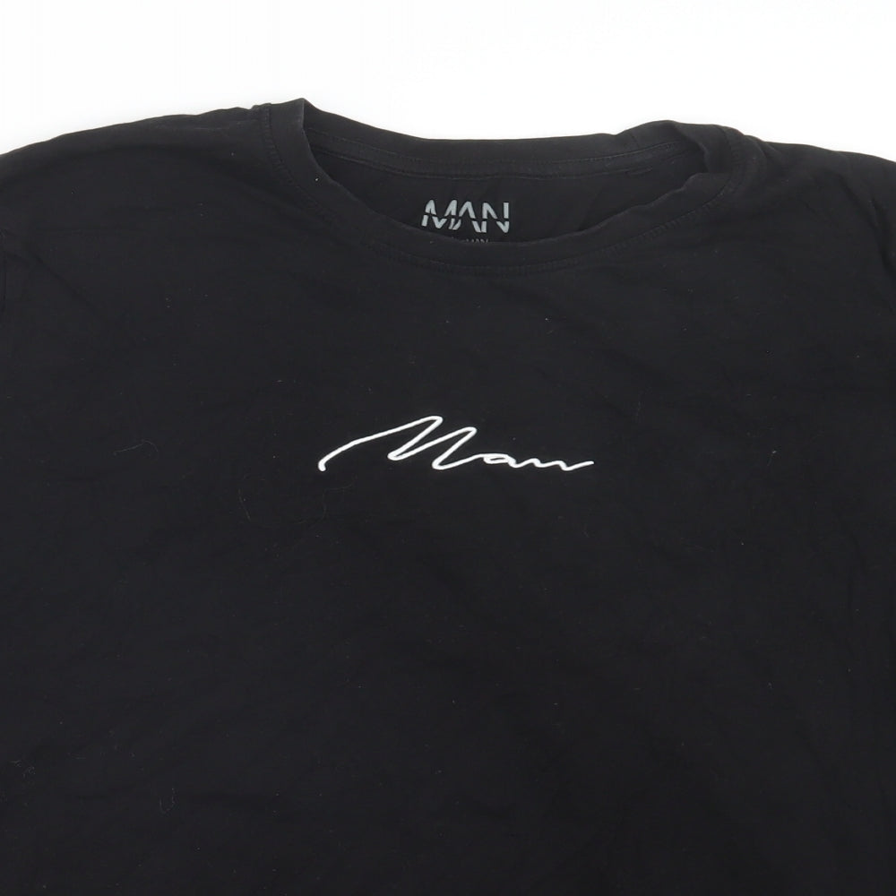 Boohoo Mens Black    T-Shirt Size 2XL