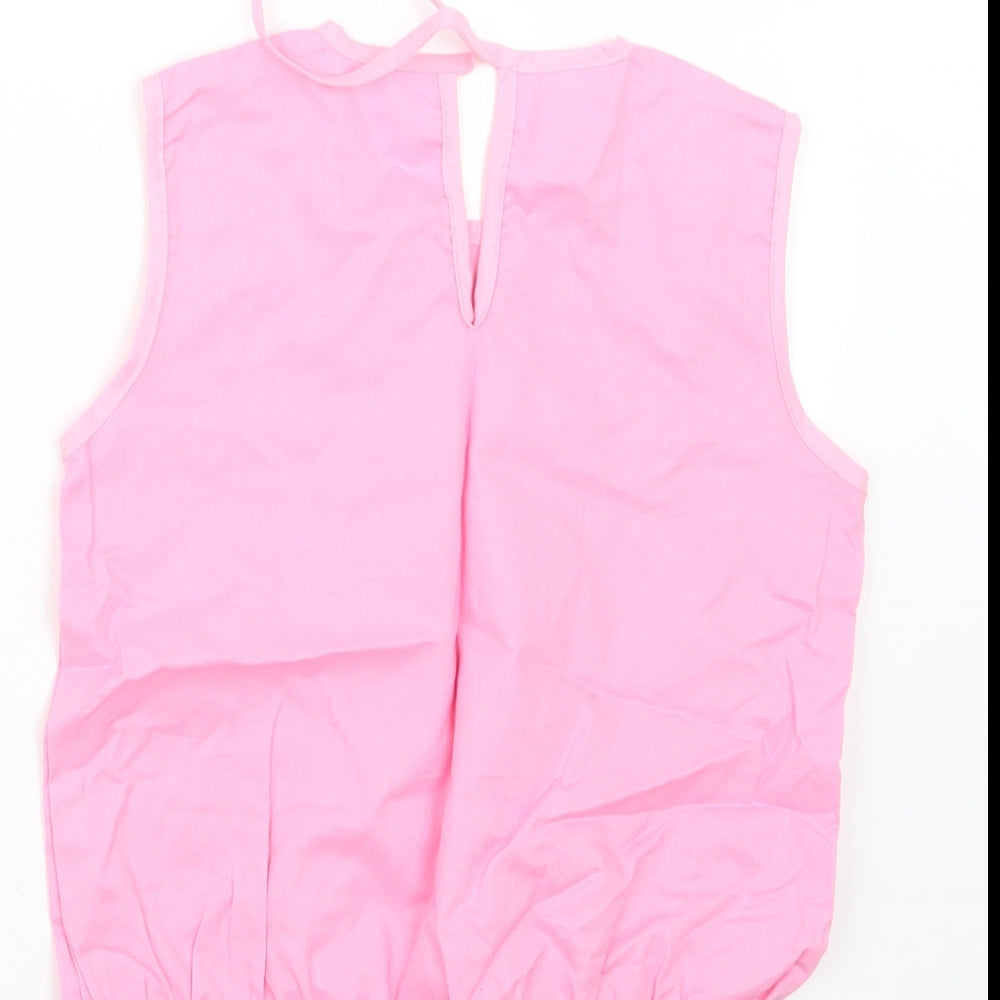 Little Girls Pink   Basic T-Shirt Size 8 Years