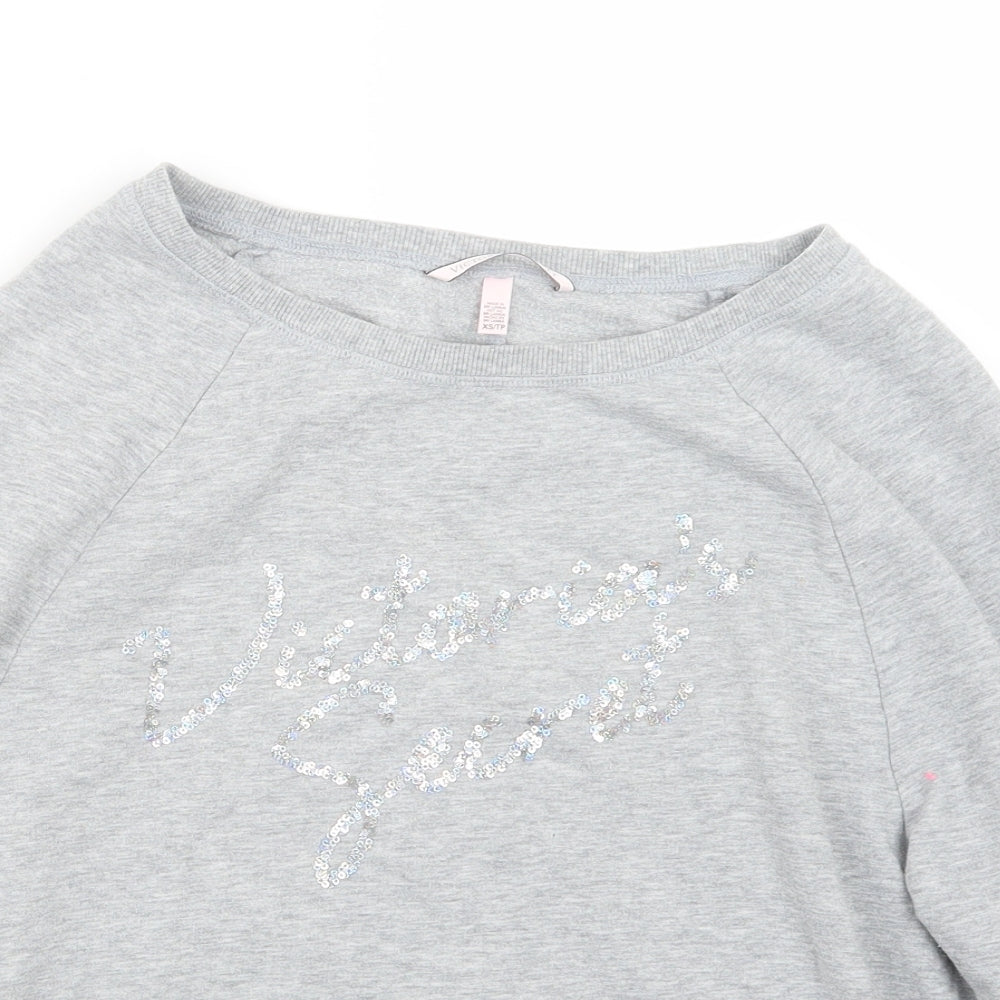 Victoria's Secret Womens Grey  Knit Pullover Jumper Size XS