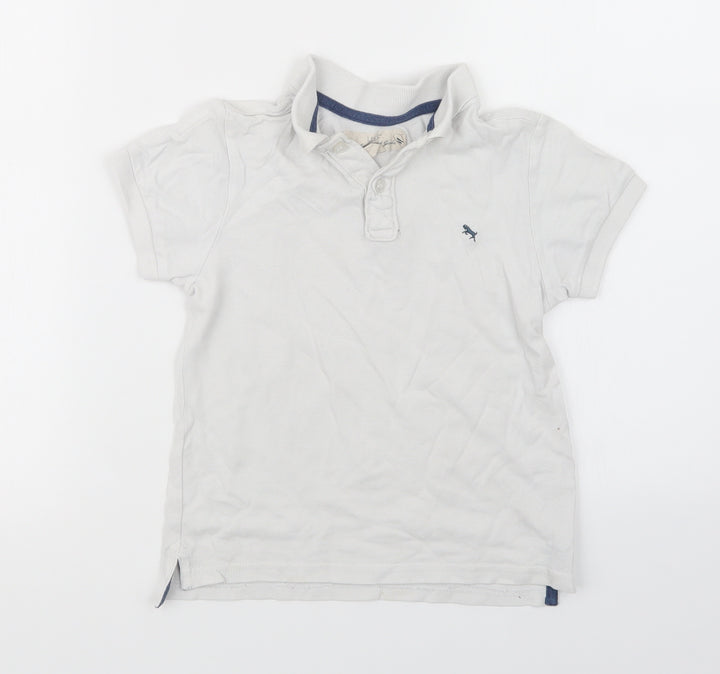 H&M Boys White Basic Polo Size 5-6 Years