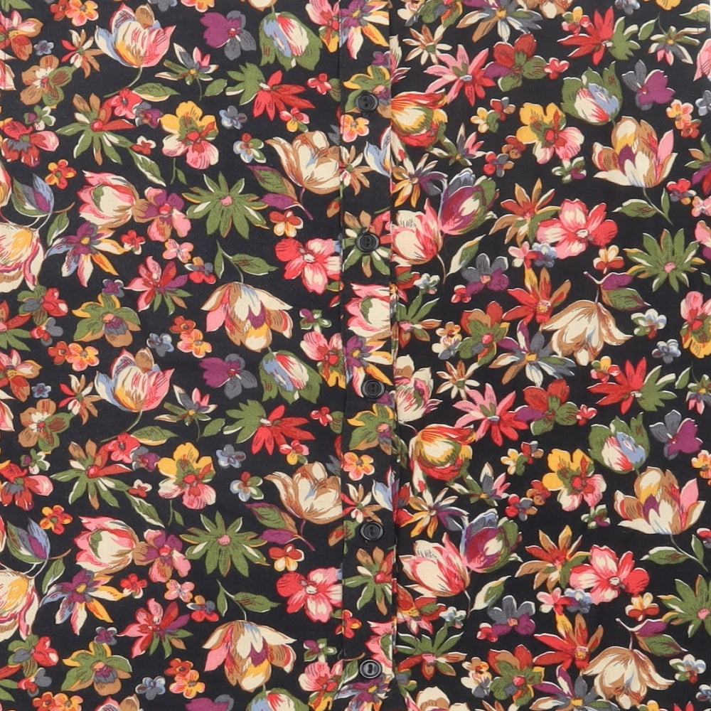 Atmosphere Womens Black Floral  Basic Tank Size 18