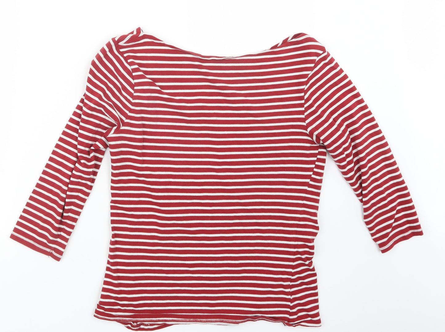 Primark Womens Red Striped  Basic T-Shirt Size 14