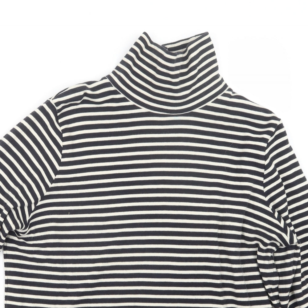 NEXT Womens Blue Striped Knit Pullover Jumper Size 16