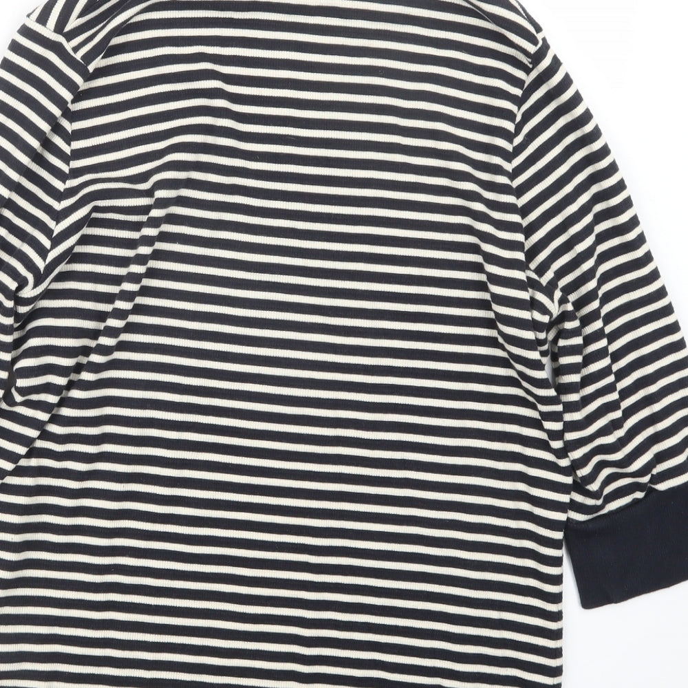 NEXT Womens Blue Striped Knit Pullover Jumper Size 16