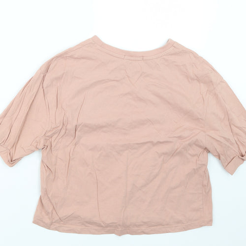 Stradivarius Womens Pink   Basic T-Shirt Size M