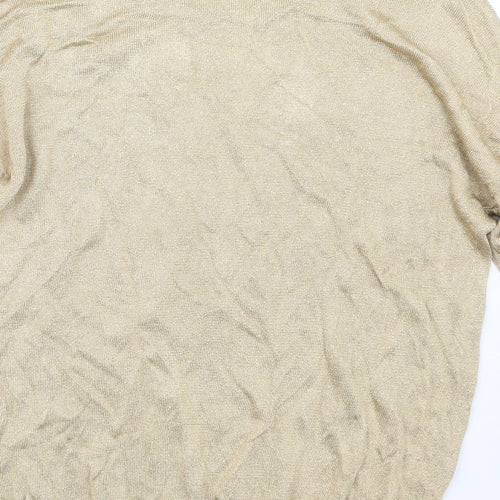 Oasis Womens Gold   Pullover Jumper Size M