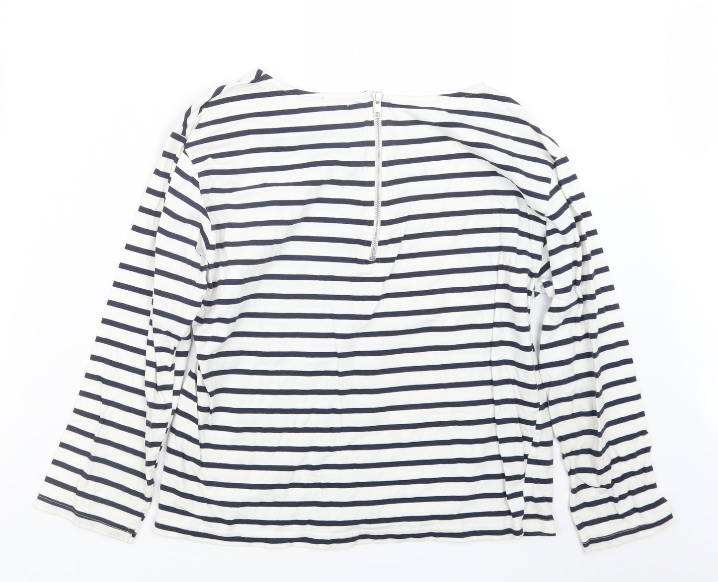 River Island Womens Blue Striped  Basic T-Shirt Size 12